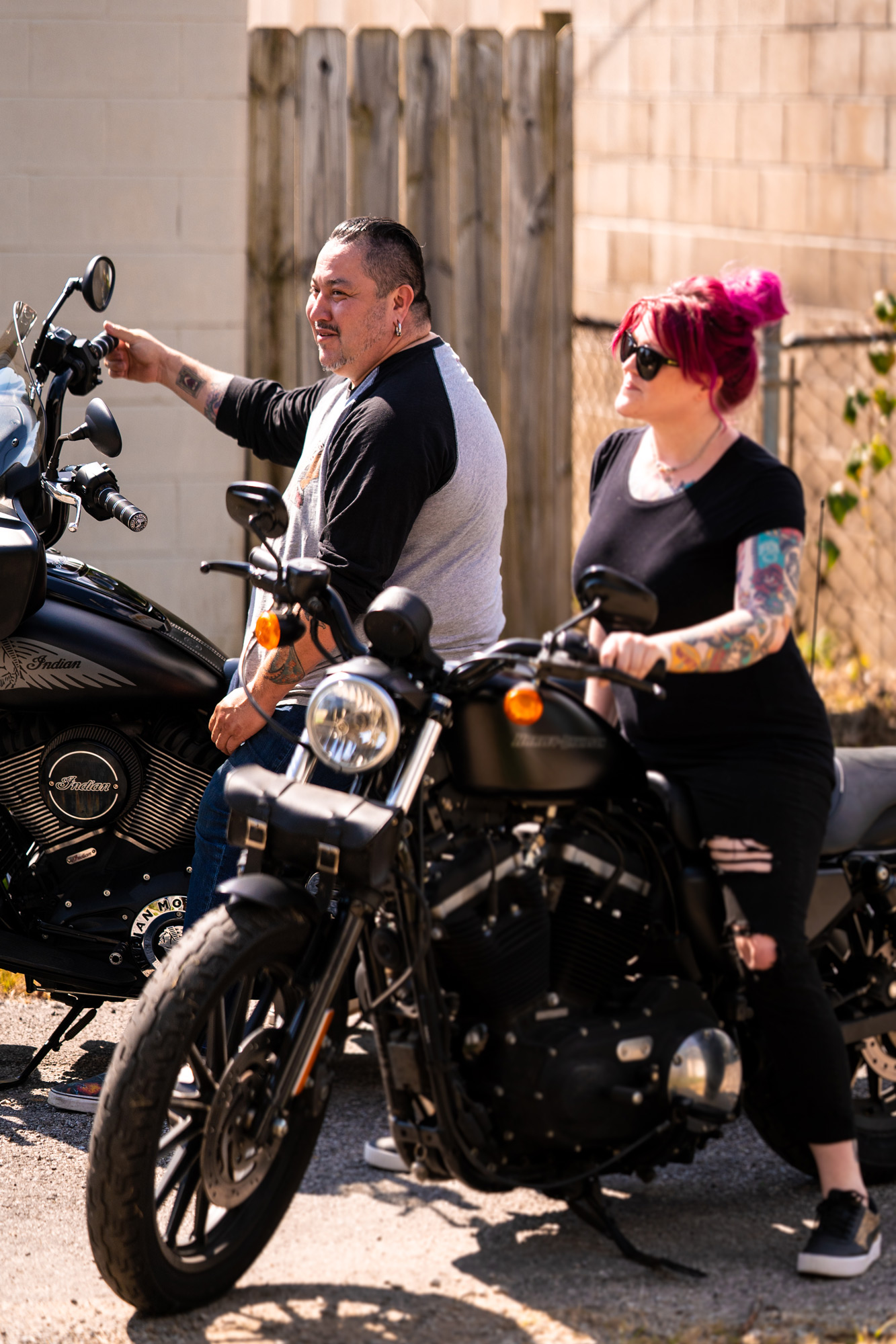 couple on motorcycle 2